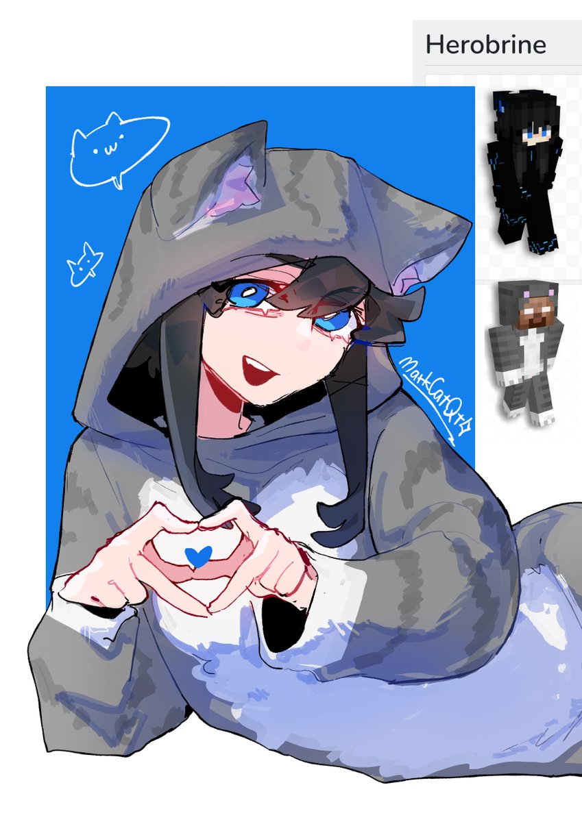 MarkCatQt's tweet photo. 我将向世界传播这绝望的冷知识.
#minecraftfanart #herobrine https://t.co/mnSlAizhJ7