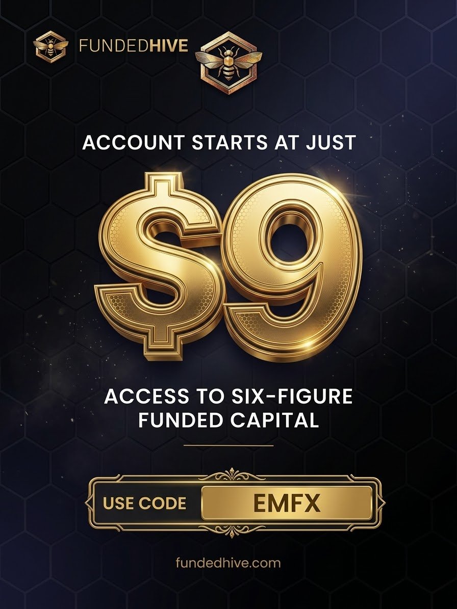 PopularEbube's tweet photo. Stop overpaying for evaluation accounts upfront 

​With @FundedHive, you can prove your edge first and pay the rest of your account fee directly from your profits!  
​How to get started:

Choose a 2-Step challenge from $9 or 1-Step from $19

 Hit your targets (10% 1-Step or 8%/6% 2-Step)

 Trade with 10% static drawdown, raw spreads, and an 80% profit split

 No consistency rules, no time limits, and news trading allowed  
​Watch the video above for the full breakdown! 

​Discount Code: EMFX

​@nikat241 @asgardian_ict