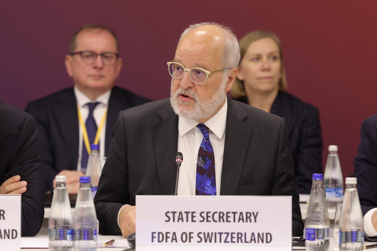 SwitzerlandOSCE's tweet photo. Turning existing commitments into concrete action. This is 🇨🇭’s focus at the 2026 Warsaw Human Dimension Conference, bringing together more than 1’800 participants from across the @OSCE region over the next 9 days.
Opening the conference, @SwissMFAStatSec Alexandre Fasel called for strengthening implementation of existing commitments on human rights, democracy and the rule of law. 
🔗 https://t.co/PN8KuvYB2A
#OSCE26CH