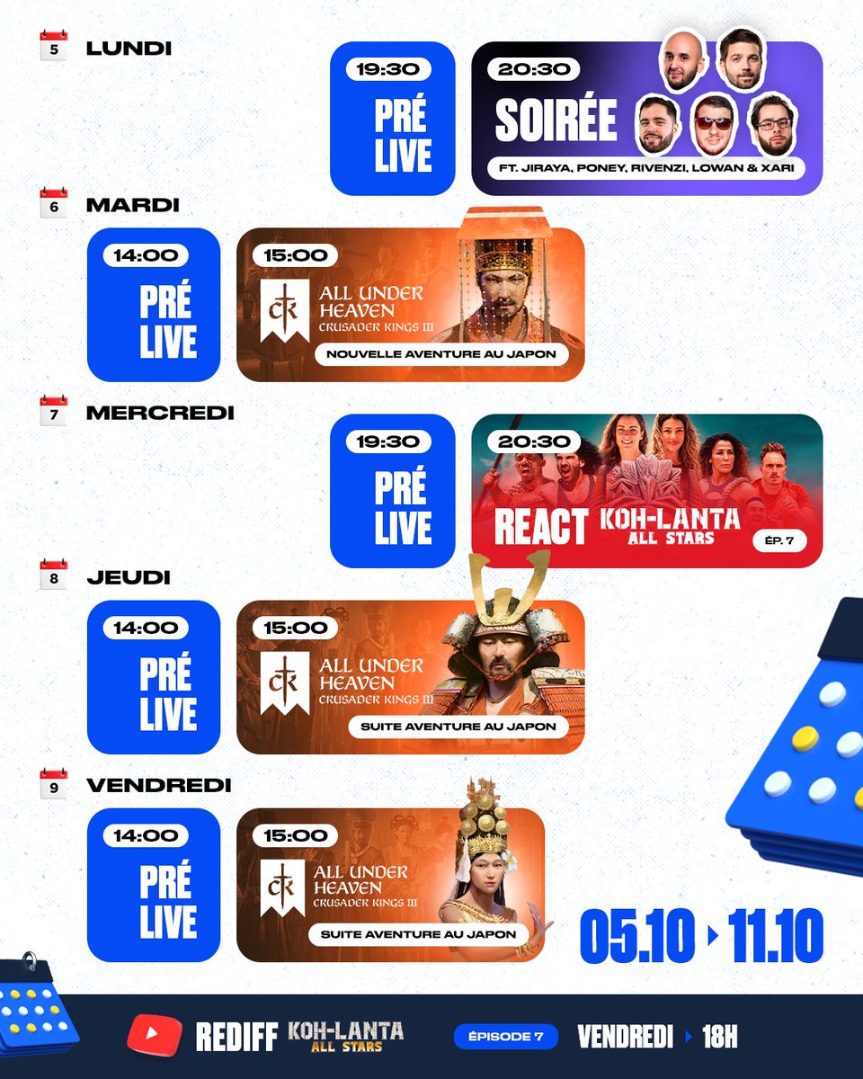DomingoTV's tweet photo. Nouvelle aventure en solo sur CK3 à partir de demain &amp; suite du react Koh Lanta mercredi soir 😍 https://t.co/GCM2QBnvrj