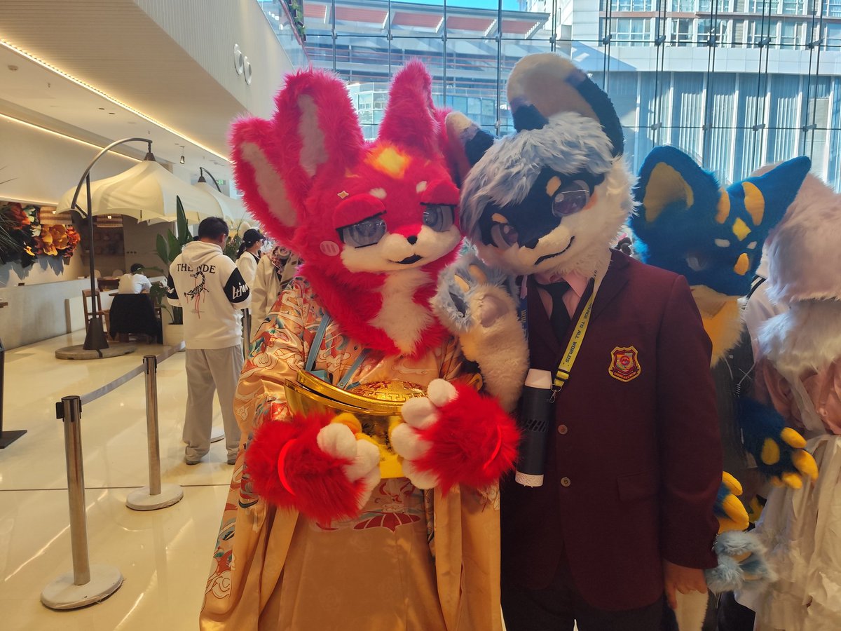 FurryQingYi's tweet photo. 终于和男朋友见面了，好喜欢他，可惜他今天时间紧就出了一下毛 https://t.co/Ed0UcS5WRF