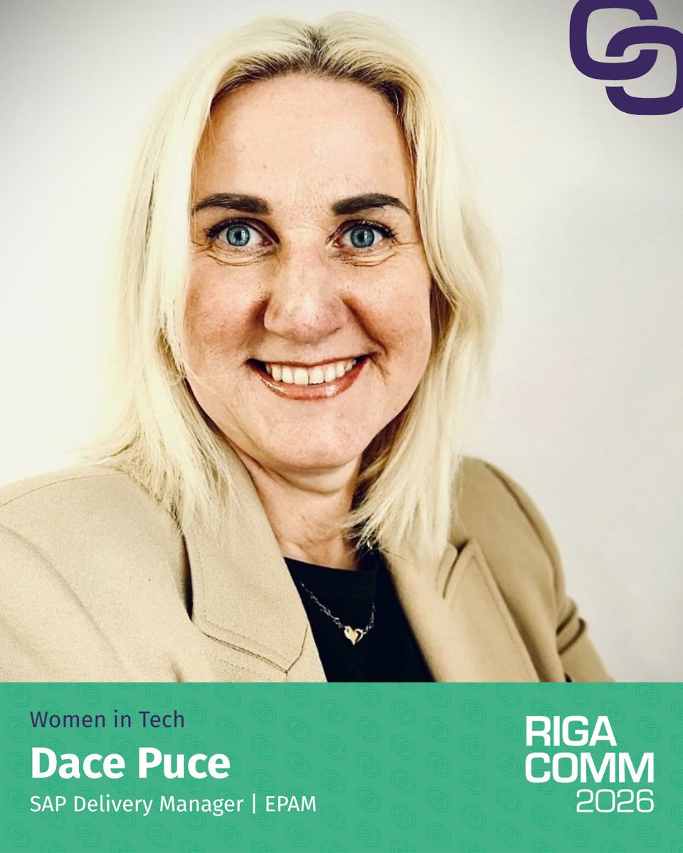 RigaComm's tweet photo. 📢 Riga Comm 2026 Women in Tech Speaker Announcement!

🎤 Join the session live at Riga Comm 2026
📅 October 9, 2026
📍 Riga, Latvia

🎫 Tickets:  https://t.co/FkIuShjaF9
📌 Exhibitors: https://t.co/oJCjvEtsBB
📌 Program: https://t.co/a7hUozBBYj

#RigaComm #RC26 https://t.co/9K4JJA9lK6