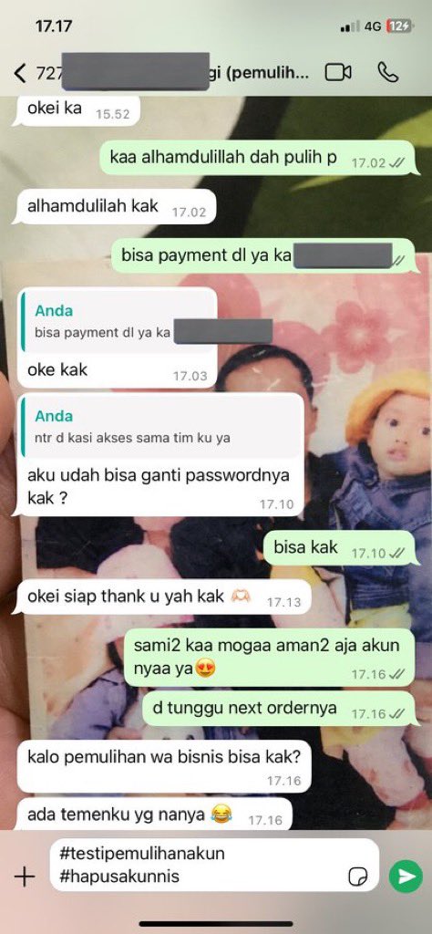 buuas_'s tweet photo. jasa pemulihan akun
jasa balikin dan jasa pulihkan akun lupa password, jasa sadap wa, jasa hack akun, jasa hapus akun, jasa lacak lokasi orang, jasa pulihkan chat wa, jasa lacak hp hilang by no hp atau imei❗️

email,tiktok,telegram, twitter, line, instagram❗️

order by wa di bio https://t.co/lgA4cjeebR