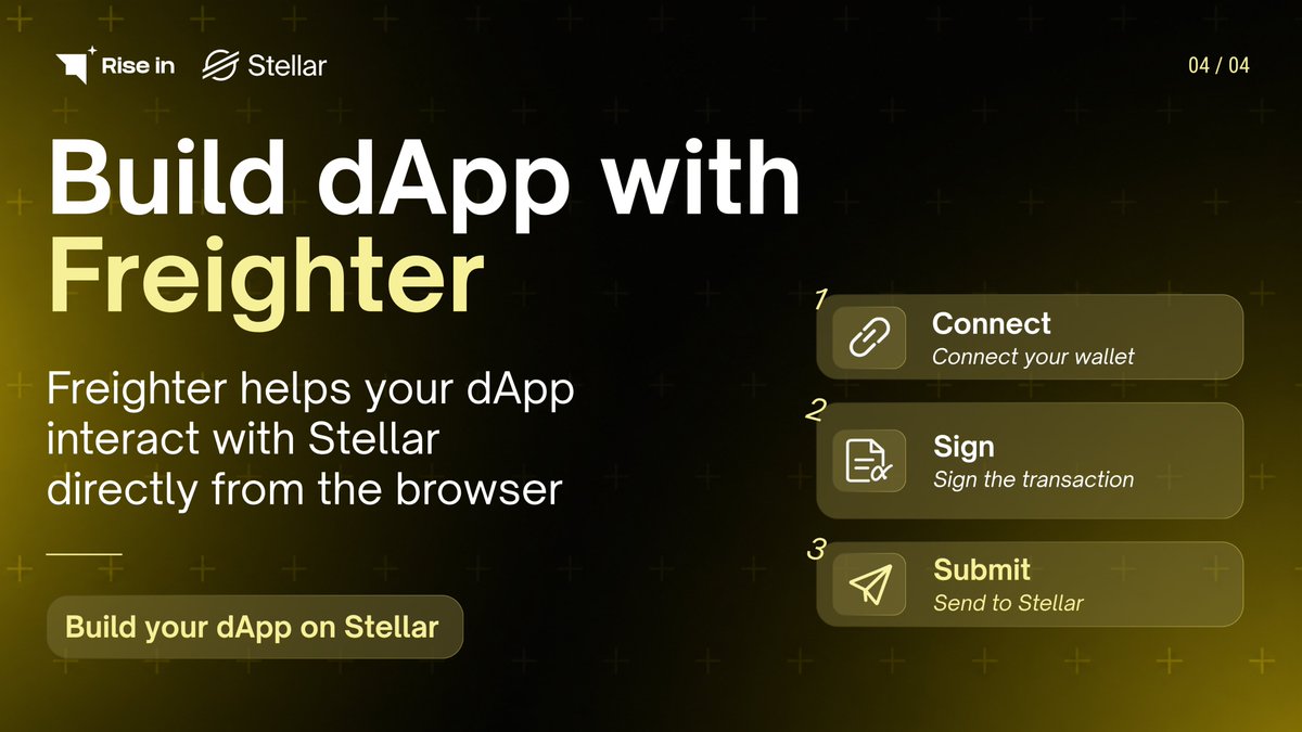 Indo_Stellar's tweet photo. Want to build a dApp on Stellar?
Freighter could be an important part of it 

@BuildOnStellar @riseinweb3 https://t.co/uqnk3j9PZV