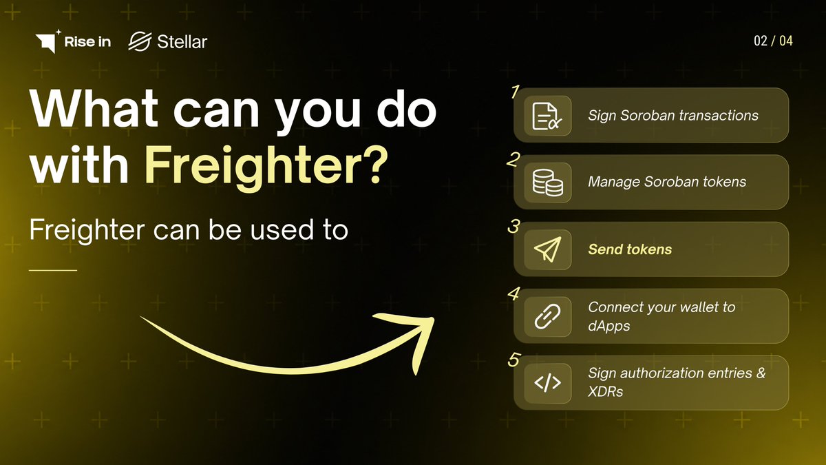 Indo_Stellar's tweet photo. Want to build a dApp on Stellar?
Freighter could be an important part of it 

@BuildOnStellar @riseinweb3 https://t.co/uqnk3j9PZV