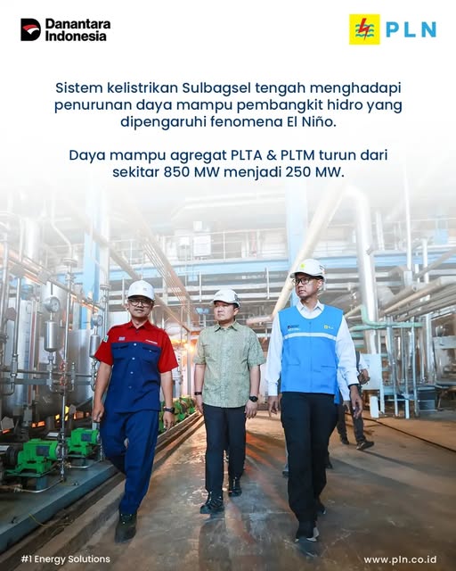 MarosElectrizen's tweet photo. Listrik Sulawesi Bagian Selatan (Sulbagsel) terus diperkuat untuk menjaga keandalan pasokan energi. PLN bergerak melalui percepatan perbaikan PLTU Jeneponto, optimalisasi pembangkit yang tersedia, serta penyiapan tambahan kapasitas hingga 627 MW.

#pln #sulbagsel https://t.co/tO24dvh0c3