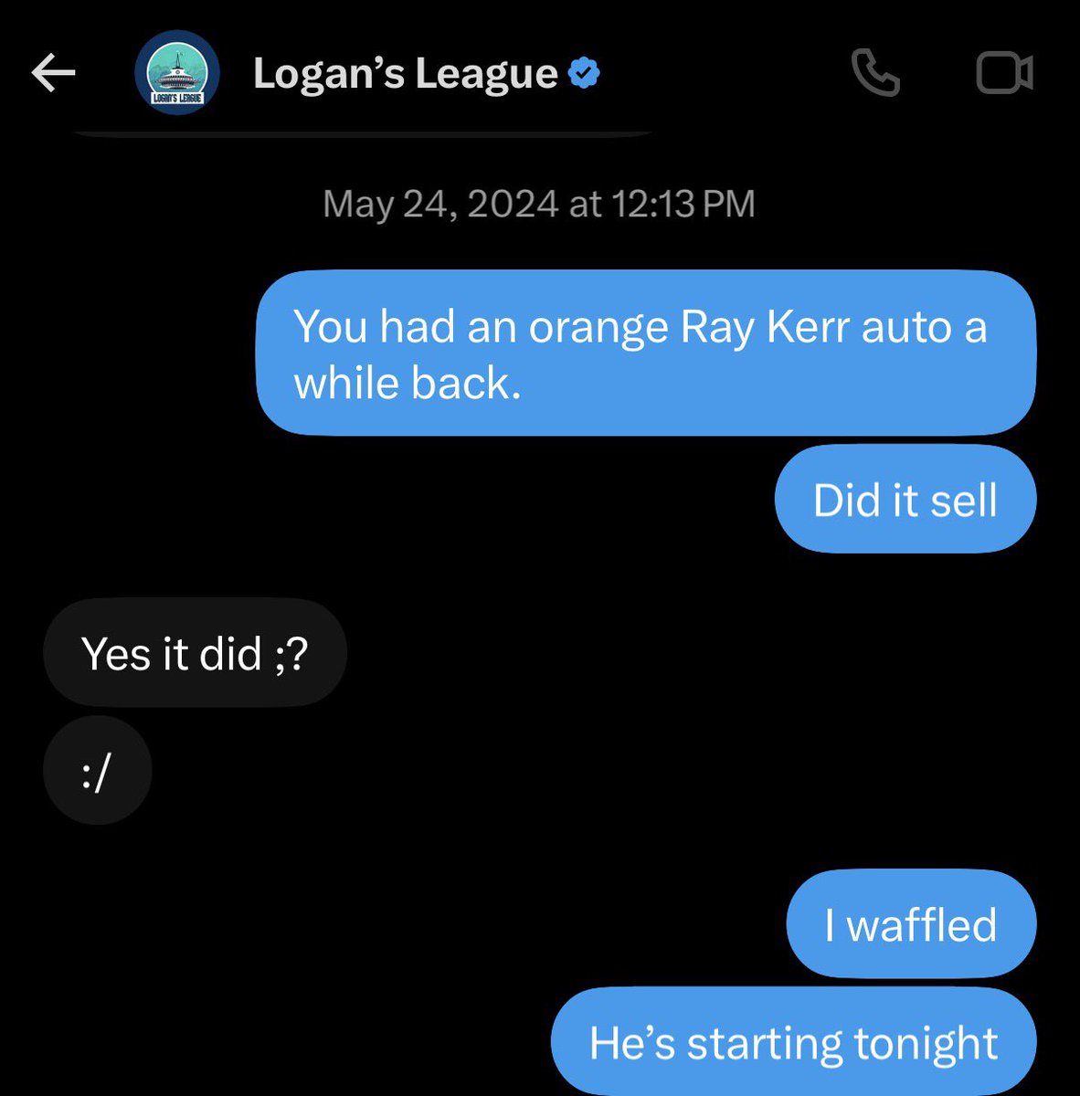 CardsJtr's tweet photo. I should’ve gone for the Ray Kerr orange auto @LogansLeague
Braves Legend!
#RayKerr https://t.co/ve6dPN68Aw