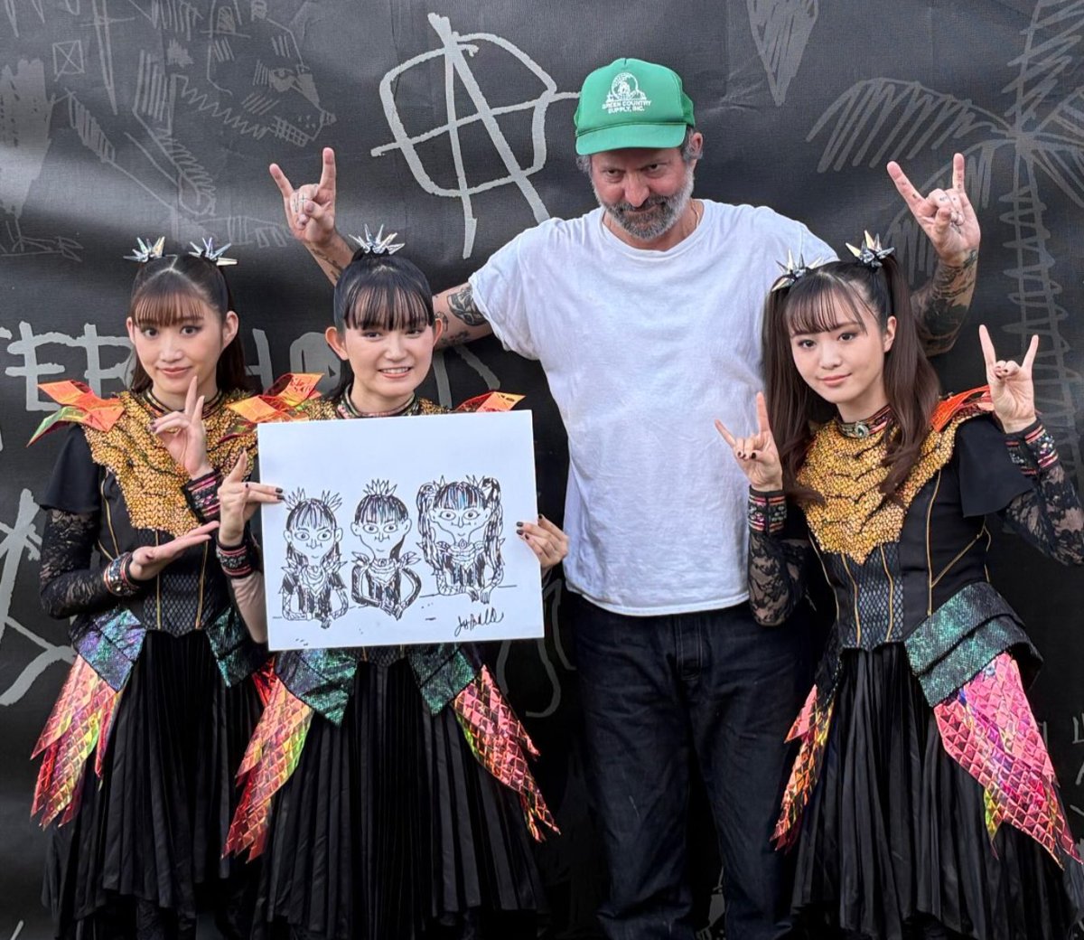 lifemetaldayo's tweet photo. #これがこうなる選手権
#JayHowell(Bob's Burgers)#BABYMETAL #AftershockFestival2026 https://t.co/ehaKb8k5Sk