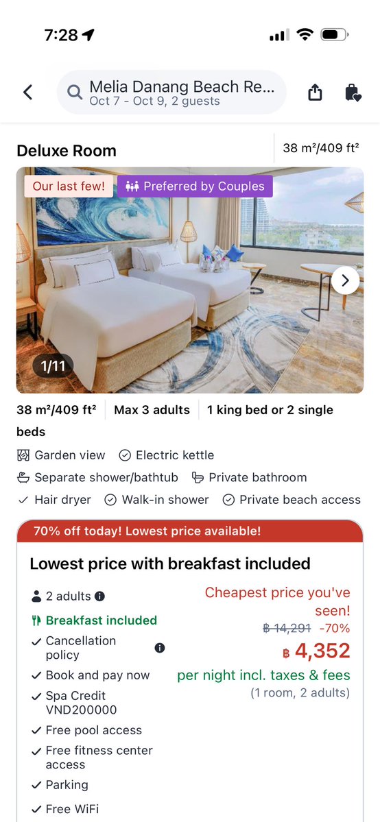 thoughttheory's tweet photo. @agoda is running different prices for different people. My gf is quoted $25 cheaper a night (around 15-20%) consistently. I’ve noticed this for several years now. To all the guys out there, have your gf book the next hotel - https://t.co/sUkIJsWcFW is scamming us. https://t.co/gRerWLmoDx