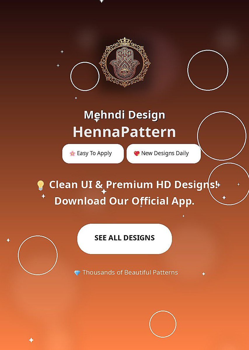 HennaPattern's tweet photo. Classic Gol Tiki Heritage

Which design stands out for you? 😍

Discover fresh henna ideas anytime ✨

#culturalmehndi https://t.co/yj2F9E015D