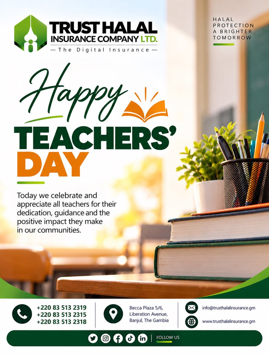 TrustHalalICL's tweet photo. Happy Teachers’ Day! 

Today,we celebrate and appreciate the incredible teachers who dedicate their time, knowledge, and passion to shaping minds and building a better future.

Your guidance,patience,and commitment leave a lasting impact on individuals, families,and communities. https://t.co/EsNBpuVOt1