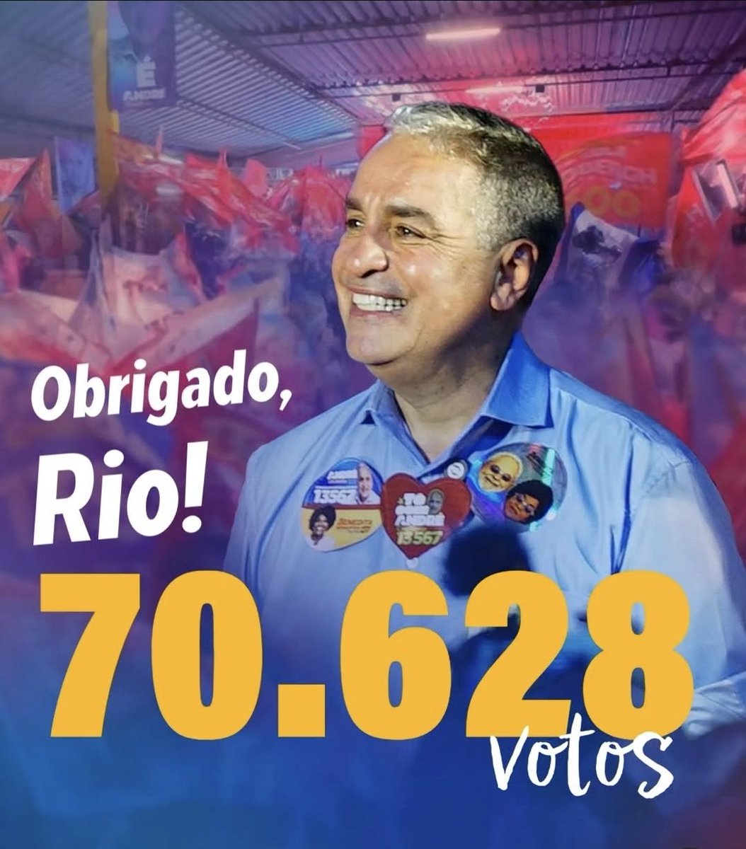 AndreCeciliano's tweet photo. Muito obrigado a todos que caminharam conosco,  a cada um que fez essa vitória acontecer. Agora é trabalhar muito para eleger Lula no segundo turno. Simbora que a Sapucaí é grande! https://t.co/qzA95nAZIq