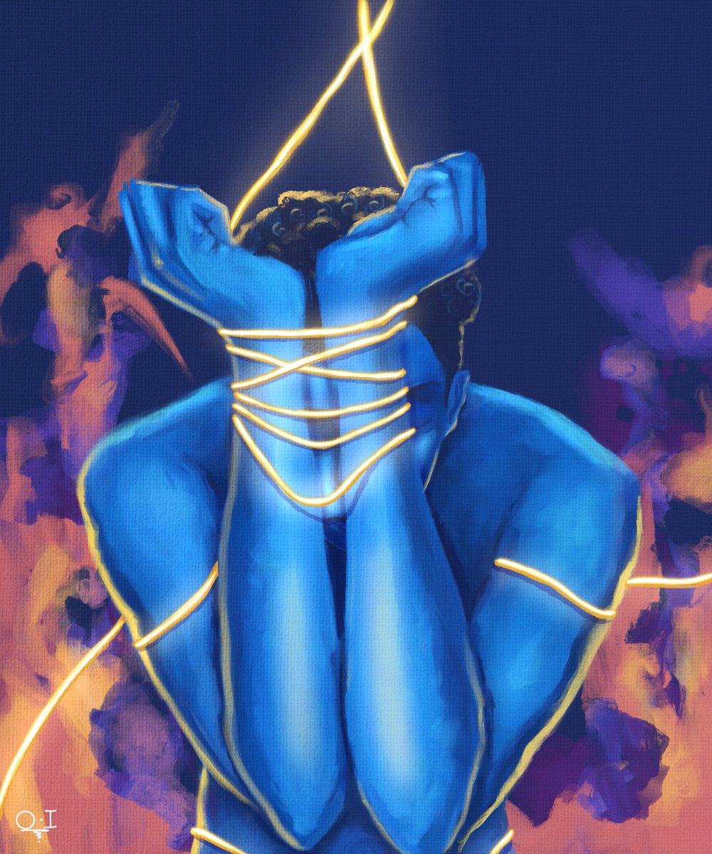 Happicasso's tweet photo. My depiction of anger and undue attachment from the Foes that harrow the heart series. https://t.co/pNuS2FOYXw