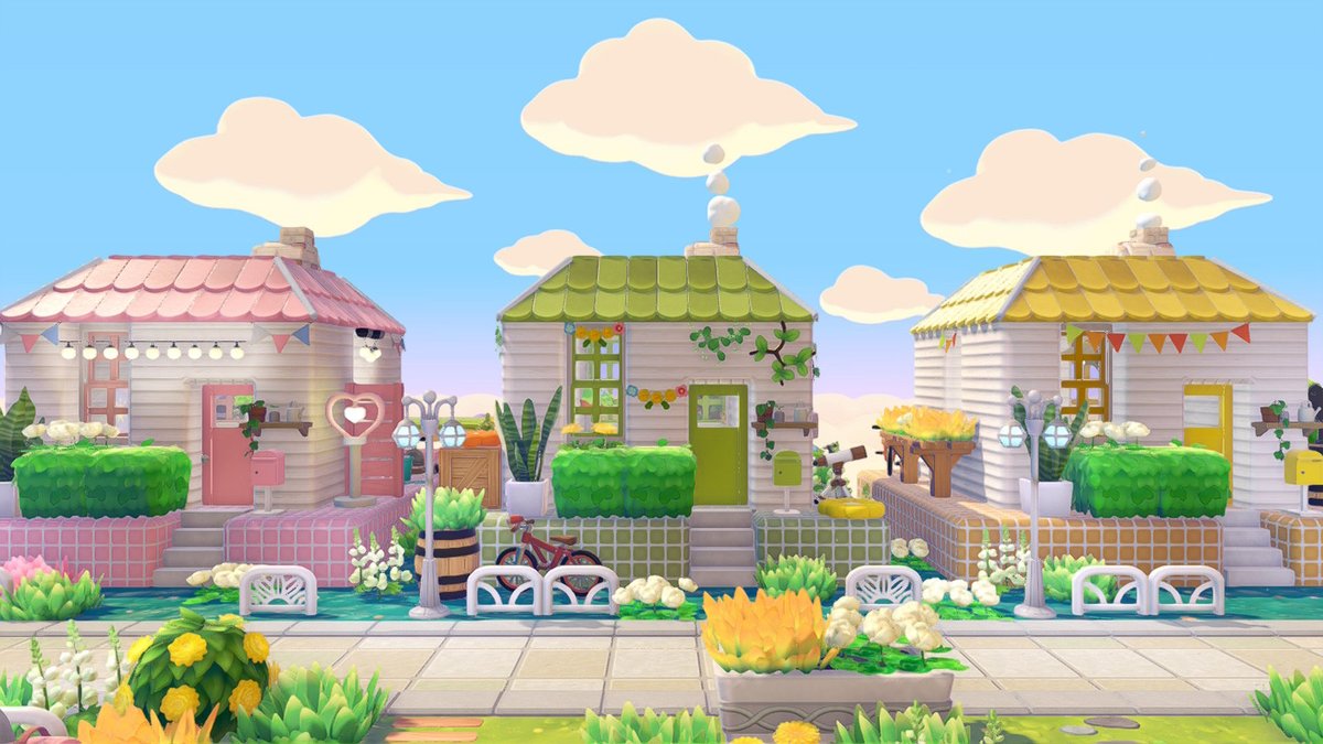 888hamu888's tweet photo. 同じ作りの家を並べてみたこれめちゃくちゃお気に入り🫶🌸
ポケモンに合わせて少しずつ雰囲気を変えて装飾した☑️ https://t.co/GyL9333qRj