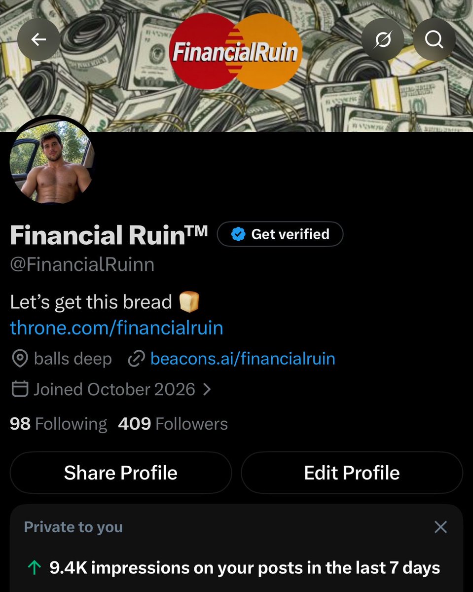FinancialRuinn's tweet photo. Made this account yesterday haha https://t.co/3q4E2ZGlXn