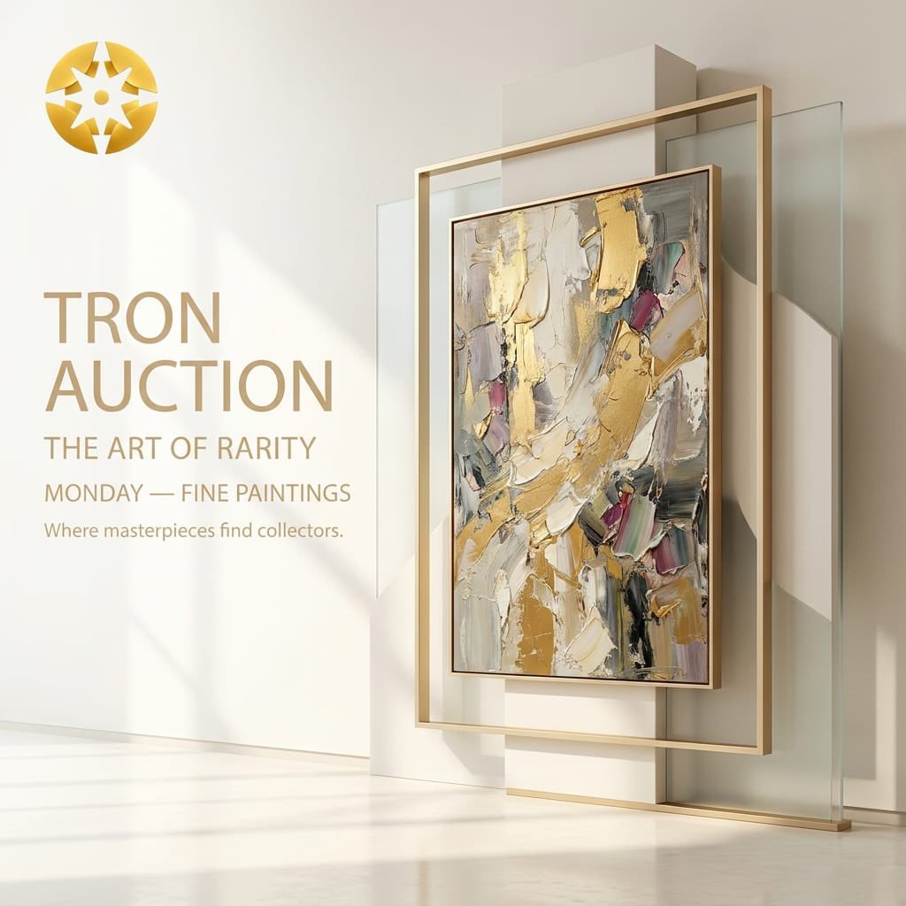 TeraTronAuction's tweet photo. Art is not simply created — it is preserved, collected, and remembered. 🎨✨

This Monday, discover remarkable paintings selected for collectors who see beyond the canvas.

#TronAuction #FineArt #ArtCollectors #ArtAuction #Masterpiece #ArtCollection #LuxuryAuction https://t.co/2On3BJvHQ7