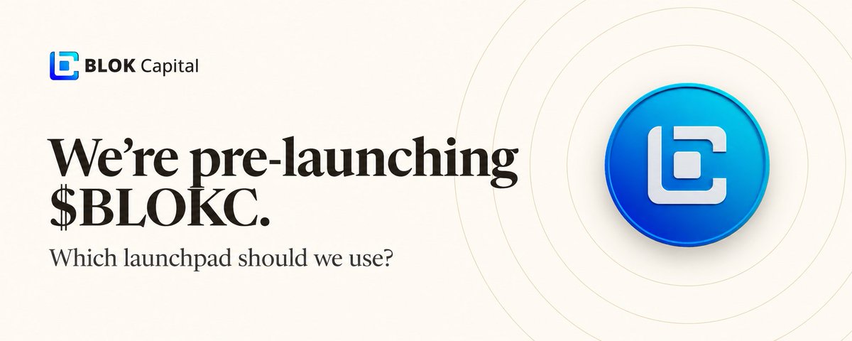 We're Pre-Launching $BLOKC. Which Launchpad Should We Use?