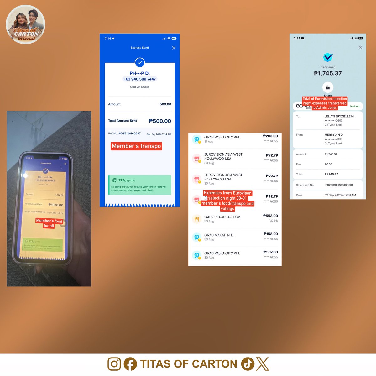 titasofcarton's tweet photo. TITAS OF CARTON OFFICIAL  TRANSPARENCY REPORT 🤍

As part of our commitment to transparency and accountability, we are sharing our Transparency Report for everyone who has supported and contributed to our activities.

We want to make sure that every contribution, donation, and expense is properly accounted for and that everyone can see where the funds were allocated.

For everyone’s reference, the corresponding receipts and supporting documents are attached to this post for verification.

Thank you so much to everyone who continues to support Titas of Carton Official. Your trust, generosity, and continued support mean so much to us. We truly appreciate everyone who has been part of every project and initiative. 🤍

Titas of Carton Official