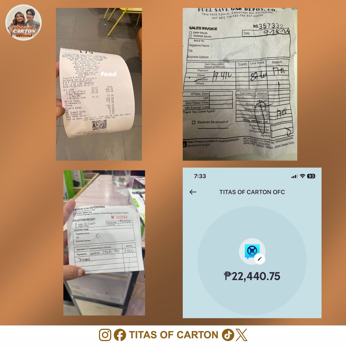 titasofcarton's tweet photo. TITAS OF CARTON OFFICIAL  TRANSPARENCY REPORT 🤍

As part of our commitment to transparency and accountability, we are sharing our Transparency Report for everyone who has supported and contributed to our activities.

We want to make sure that every contribution, donation, and expense is properly accounted for and that everyone can see where the funds were allocated.

For everyone’s reference, the corresponding receipts and supporting documents are attached to this post for verification.

Thank you so much to everyone who continues to support Titas of Carton Official. Your trust, generosity, and continued support mean so much to us. We truly appreciate everyone who has been part of every project and initiative. 🤍

Titas of Carton Official