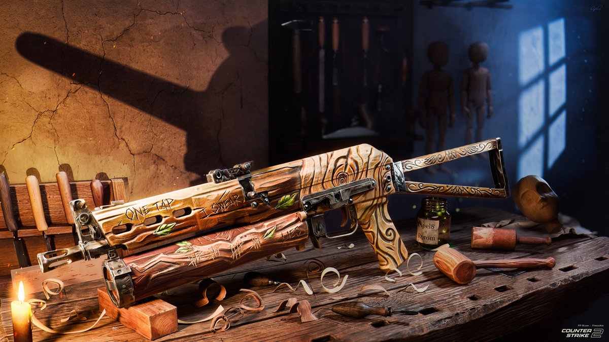 Rorom3d's tweet photo. Crafted from a piece of wood. 🪵🍃
Super excited to finally share my first project for @CounterStrike , created in collaboration with the incredible artist @apel8_cs2 .
Check it out on the Workshop!!
https://t.co/oFPZNtcizz 
#cs2skins #3dmodel #Gameart https://t.co/NcsLwkfrDj