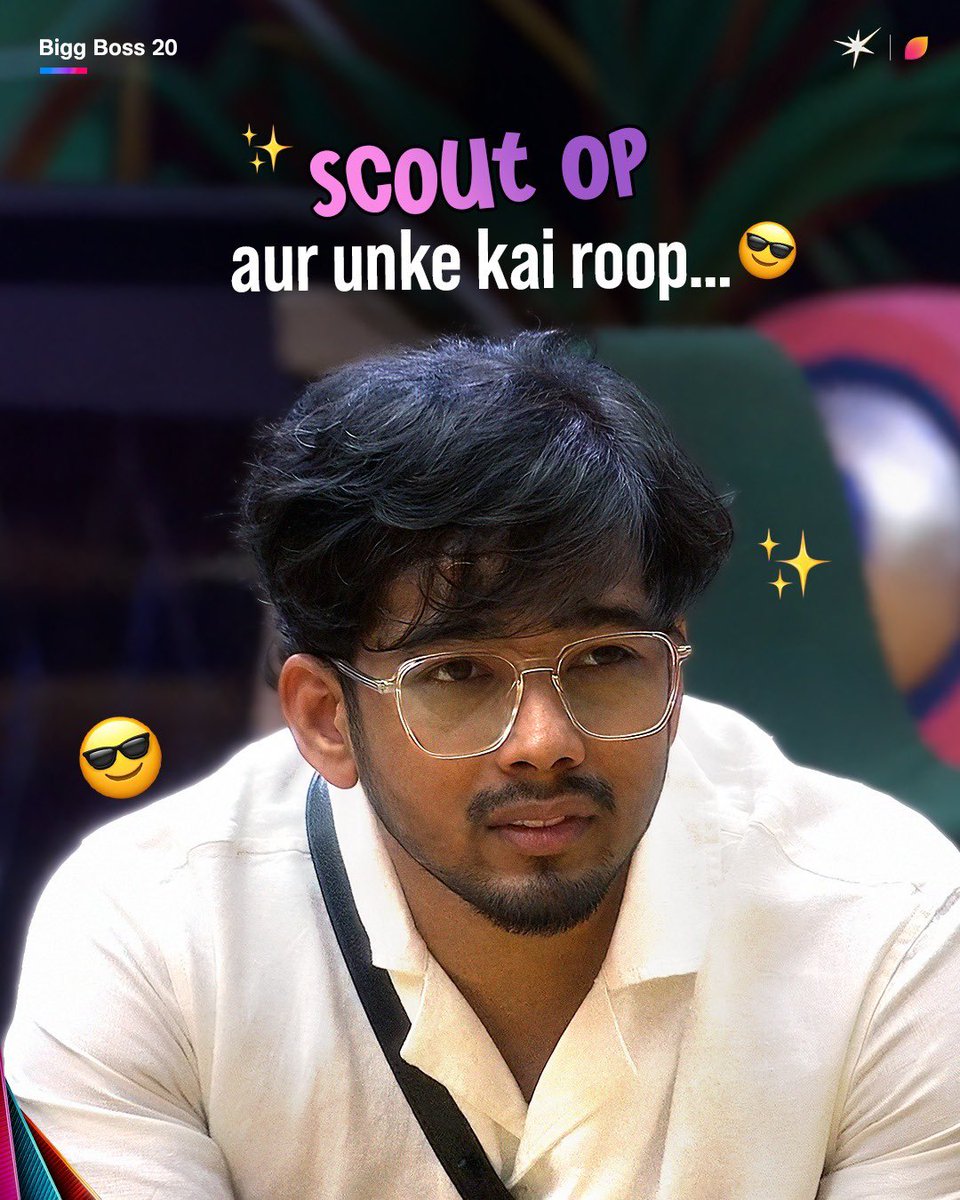 HotstarReality's tweet photo. ScoutOP sabka, bas version apna-apna

#BiggBoss20 #BiggBossOnJioHotstar https://t.co/xy4JzNPi0H