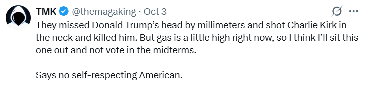 DonnieDetroit19's tweet photo. For those of you who might be considering sitting out the election this fall because your primary candidate of choice isn't on the ballot, don't. It will not "teach the GOP a lesson." They will still be in their positions of power, regardless. And don't think voting 3rd party is the fix, it isn't and only helps democrats win. Suck it up, swallow your pride or whatever it is preventing you from voting, and go out and vote a straight GOP ticket. Your vote does matter. We need you.