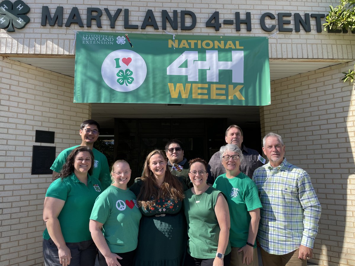 Maryland4H's tweet photo. MD is GREEN for 4-H!
Today, we join the nationwide celebration of National 4-H Week by Painting the Nation Green!
Our State Office team is showing their 4-H spirit, and we want to see how you’re celebrating 4-H Week in your county, club, or community.

#National4HWeek https://t.co/I4Rdph53T8