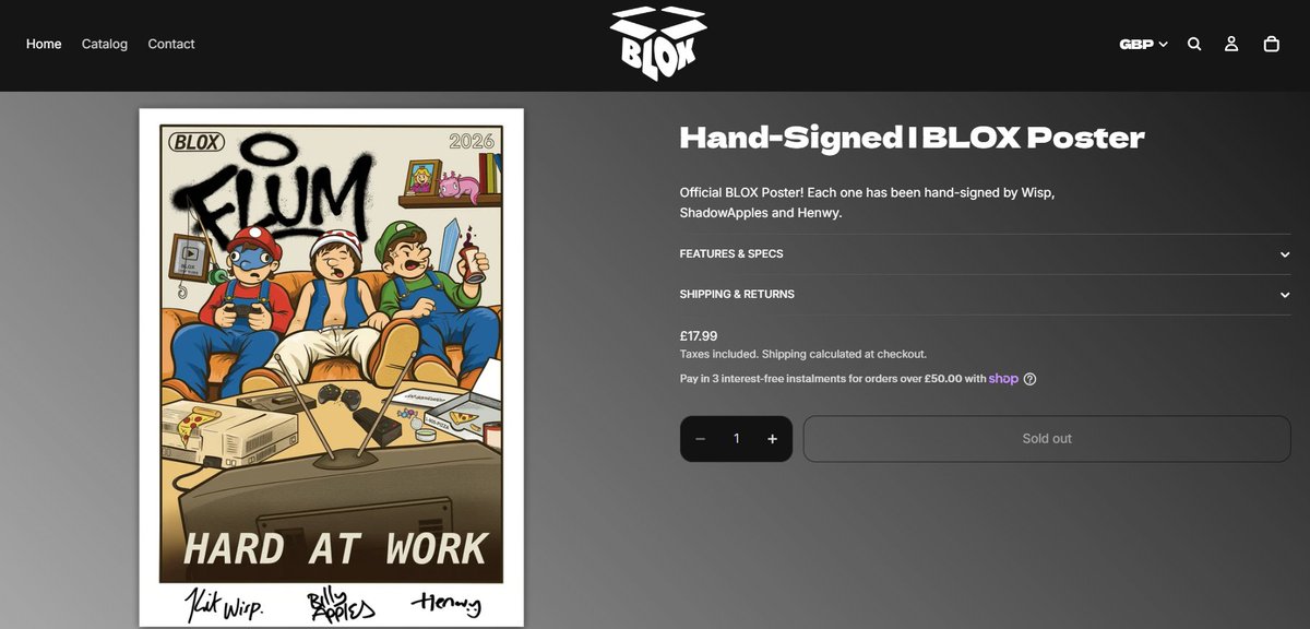 BLOXmcUpdates's tweet photo. The posters are SOLD OUT! Congratulations to everyone who got one! 🎉

Who will be the lucky 75 people who got Jonny's signature on their poster? 👀

https://t.co/pW9hO2cYgL https://t.co/zYBvs7ejT1