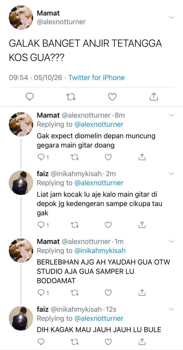 sourtonumb's tweet photo. Jjyutin (potentially long) au,

Matthew atau Mamat (ed) baru pindahan kos, kamar sebelah ada Janu (jju) yang keganggu sama suara Mamat nyanyi sampai tengah malem. Ditegur sampai si bule depok itu gak berani balik ke kosnya. https://t.co/AuI9FJbJxF