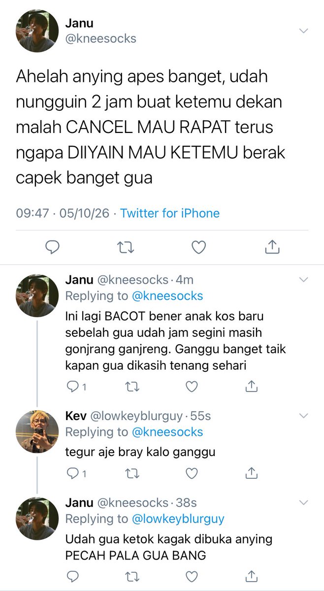 sourtonumb's tweet photo. Jjyutin (potentially long) au,

Matthew atau Mamat (ed) baru pindahan kos, kamar sebelah ada Janu (jju) yang keganggu sama suara Mamat nyanyi sampai tengah malem. Ditegur sampai si bule depok itu gak berani balik ke kosnya. https://t.co/AuI9FJbJxF