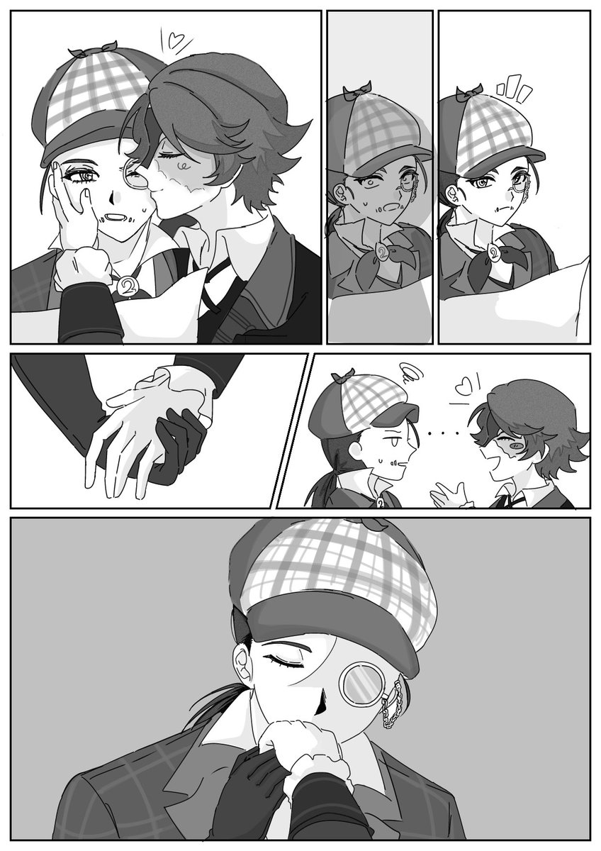 TooHuuNnn's tweet photo. 傭探(推ロナ)
漫画にしたかったんですがセリフ作り下手くそすぎたので皆さんの脳内で好きなセリフ入れてください…
リクエストありがとうございました♪ https://t.co/flhjkTzkz4