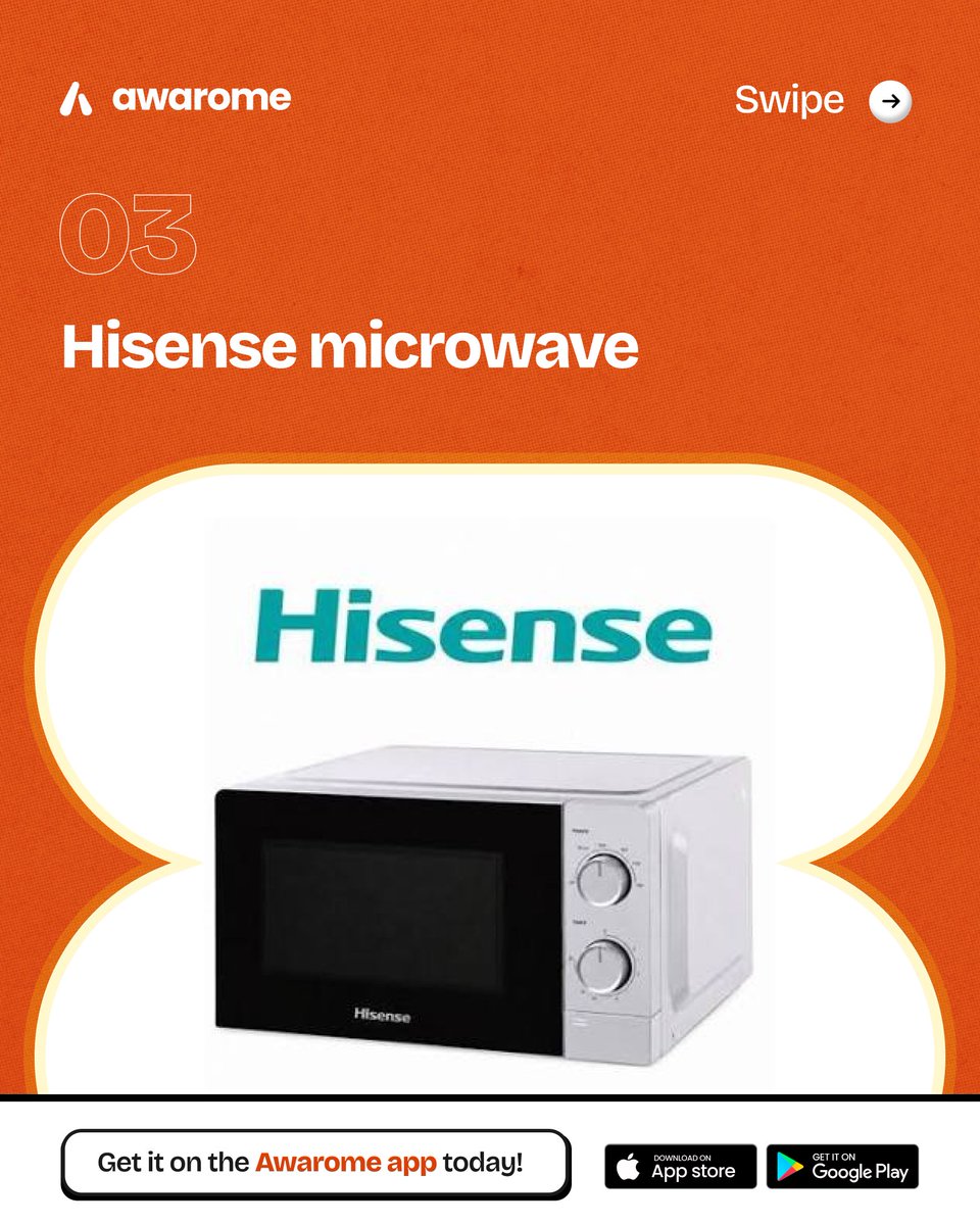 awaromehq's tweet photo. Tech Monday ⚡ October edition.
Get electronics on Awarome: same-day delivery from stores near you in Abuja.
Link in bio to shop.
Download the app here 👉🏽 https://t.co/ZaozQSecHW
#awarome #abuja #groceries #electronics #fastdelivery https://t.co/lzAoeJ0qq3