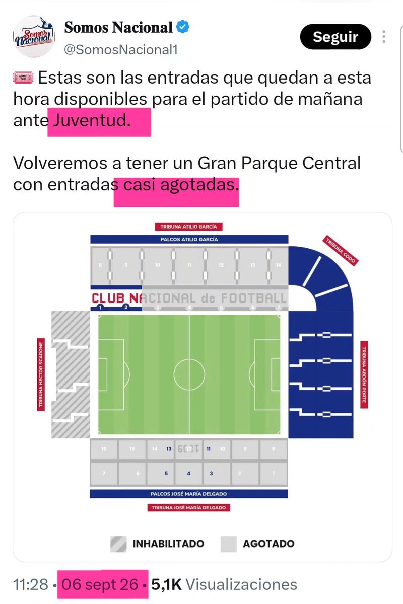 CURCCPinerolo's tweet photo. @MentirasBolsoo Esto fue contra Juventud. Es muy evidente... LA BANDA DEL CANJE. Mucho numero inflado, poca gente en la tribuna. La realidad nunca va a ser twitter. https://t.co/MVZhxnqkEI