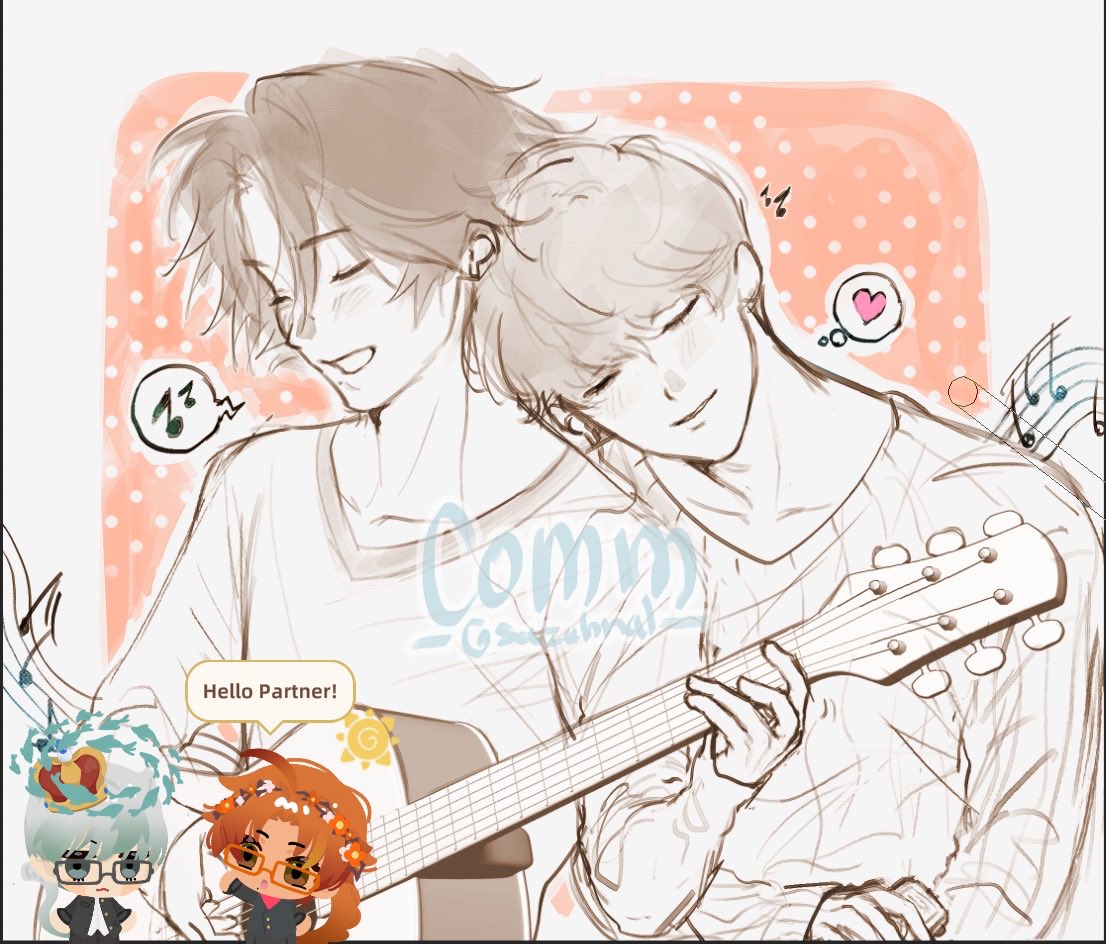 sazuhnal's tweet photo. commission  ♪(´ε｀ ) #souyo #主花 https://t.co/aZsbURLcuA