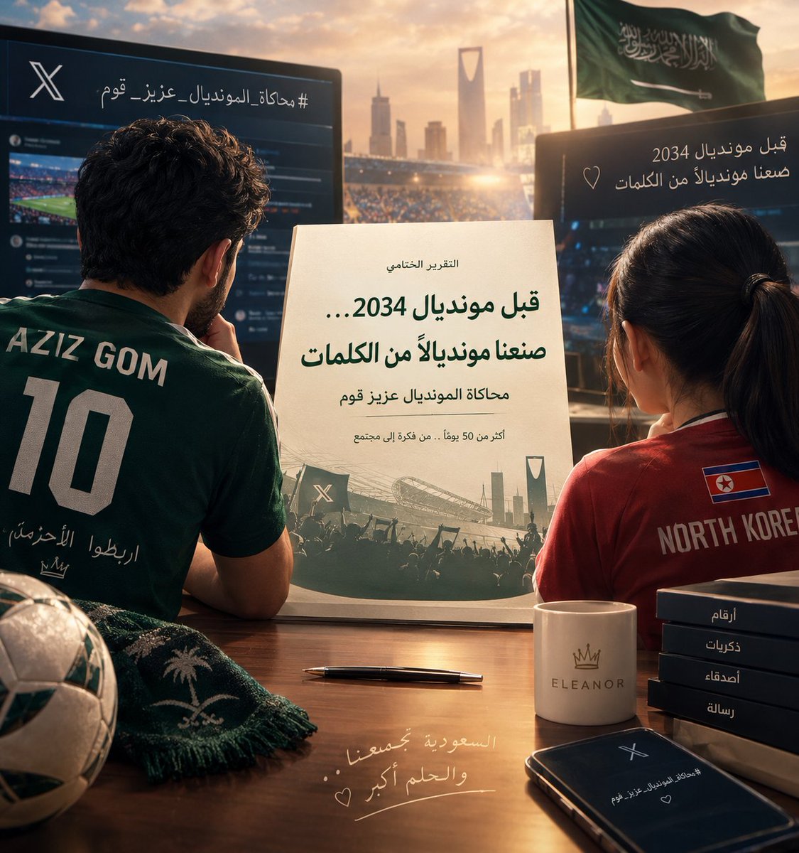 Hala01h's tweet photo. قبل مونديال 2034… صنعنا مونديالًا من الكلمات
في سماء إكس، حيث تتحول الكلمات إلى أهداف، والهاشتاقات إلى ملاعب، وُلدت حكاية لم تكن مجرد فعالية عابرة… بل مونديال كامل صنعناه بأيدينا، قبل أن يأتي مونديال 2034.

    #محاكاه_السعودية_تجمعنا https://t.co/3yWOTNfBzv