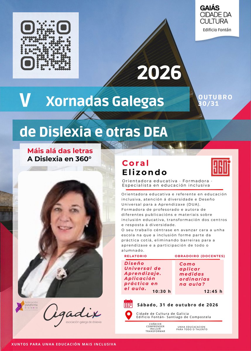 Agadix's tweet photo. Relatores das V Cornadas de Dislexia https://t.co/bkZkCvtQ3A