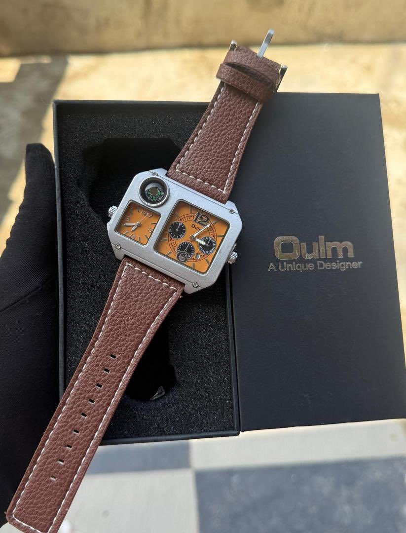 Thoyruqwatches's tweet photo. ⌚ Oulm Luxury Watch
🖤 Unique rectangular design
⏱️ Dual time + chronograph
🧭 Compass-style sub-dial
🧵 Premium leather strap
✨ Stylish &amp; bold finish
📦 Box included
💰 ₦25,000
🏪 Pick up in shop
🚚 Delivery available nationwide https://t.co/p9A3AM6vnY
