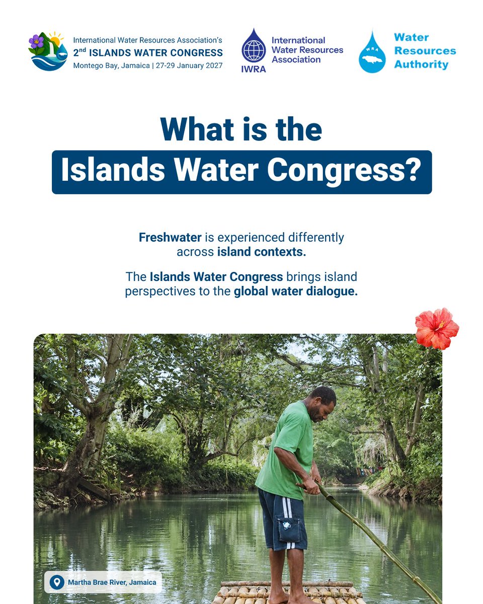 IslandsWater's tweet photo. What is the Islands Water Congress? A leading global event dedicated to freshwater management on islands.
Shape the conversation on island freshwater. Join us at the 2nd Islands Water Congress, Montego Bay, Jamaica, 27-29 January 2027.
Explore: https://t.co/Am1cMPIg4F https://t.co/DwNdE50drl