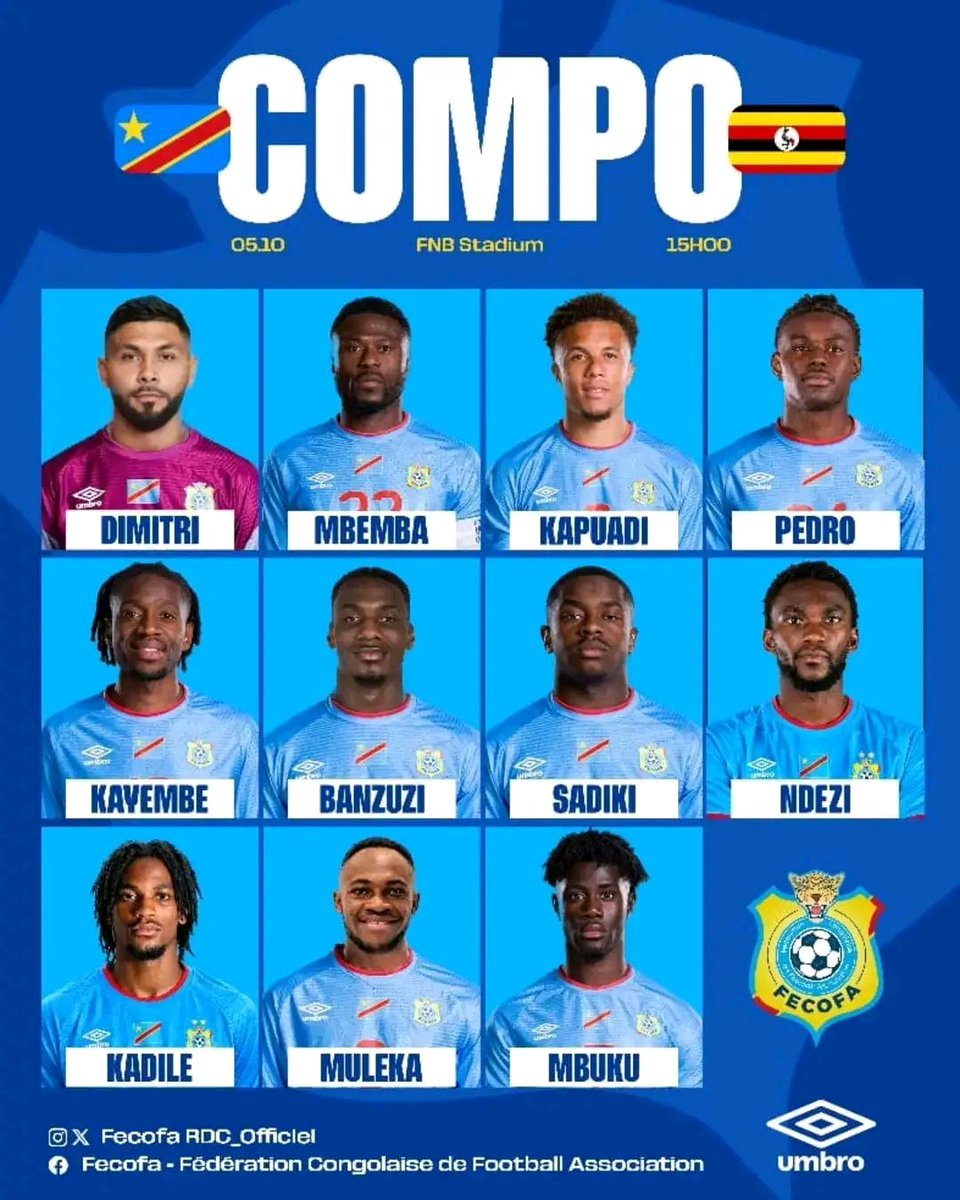 SNProOfficiel's tweet photo. Instant News 243
Football - Match amical : Voici les onze Léopards retenus pour débuter ce deuxième match amical face à l’Ouganda. https://t.co/N8kfcoW5wl