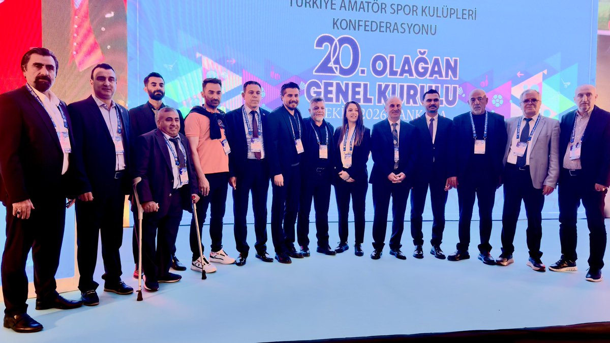 AliKoc63's tweet photo. Türkiye Amatör Spor Kulüpleri Konfederasyonu’nun (TASKK) 20. Olağan Genel Kurulu’nda  başkanlığa seçilen Şener Aydın abime ve yönetim kuruluna seçilen tüm ekibi kutluyor başarılar diliyorum. https://t.co/8oKelP7x5B