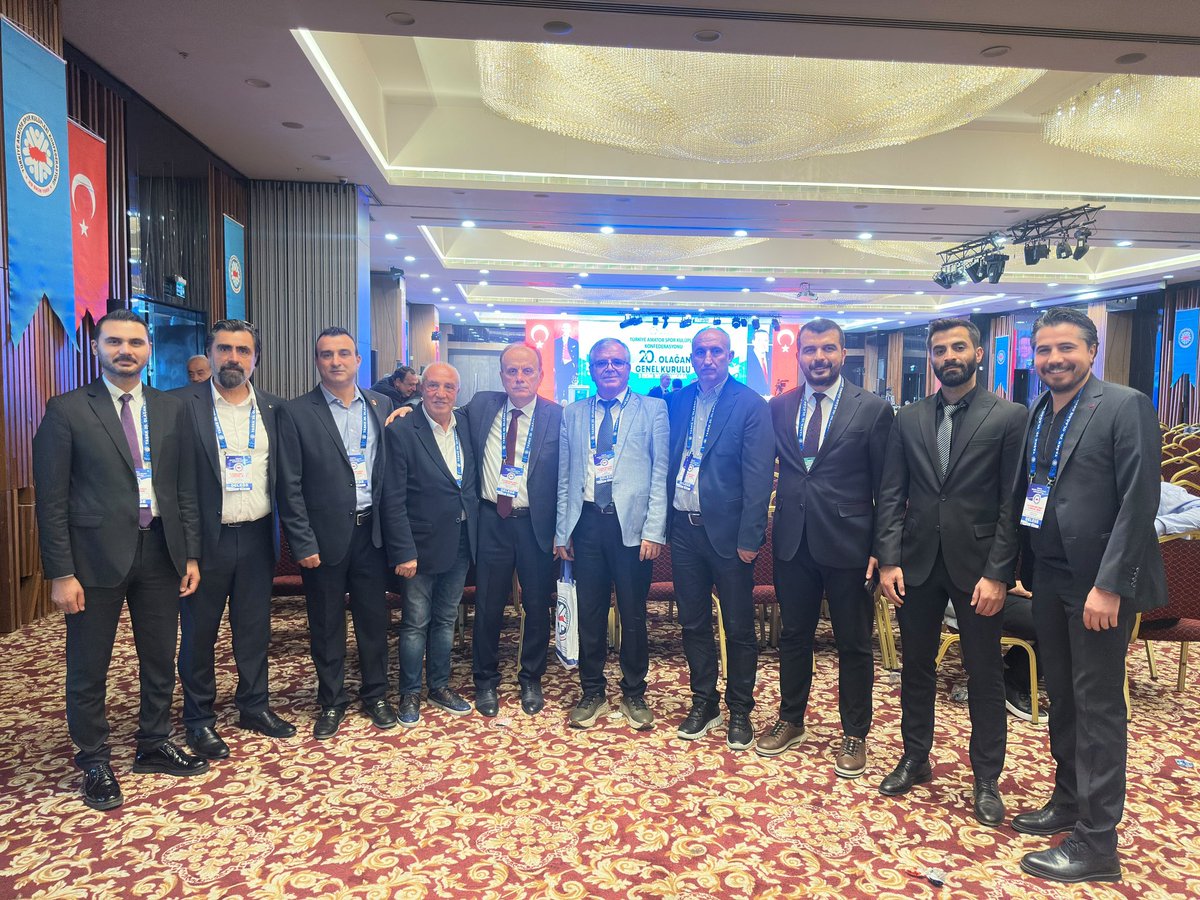 AliKoc63's tweet photo. Türkiye Amatör Spor Kulüpleri Konfederasyonu’nun (TASKK) 20. Olağan Genel Kurulu’nda  başkanlığa seçilen Şener Aydın abime ve yönetim kuruluna seçilen tüm ekibi kutluyor başarılar diliyorum. https://t.co/8oKelP7x5B