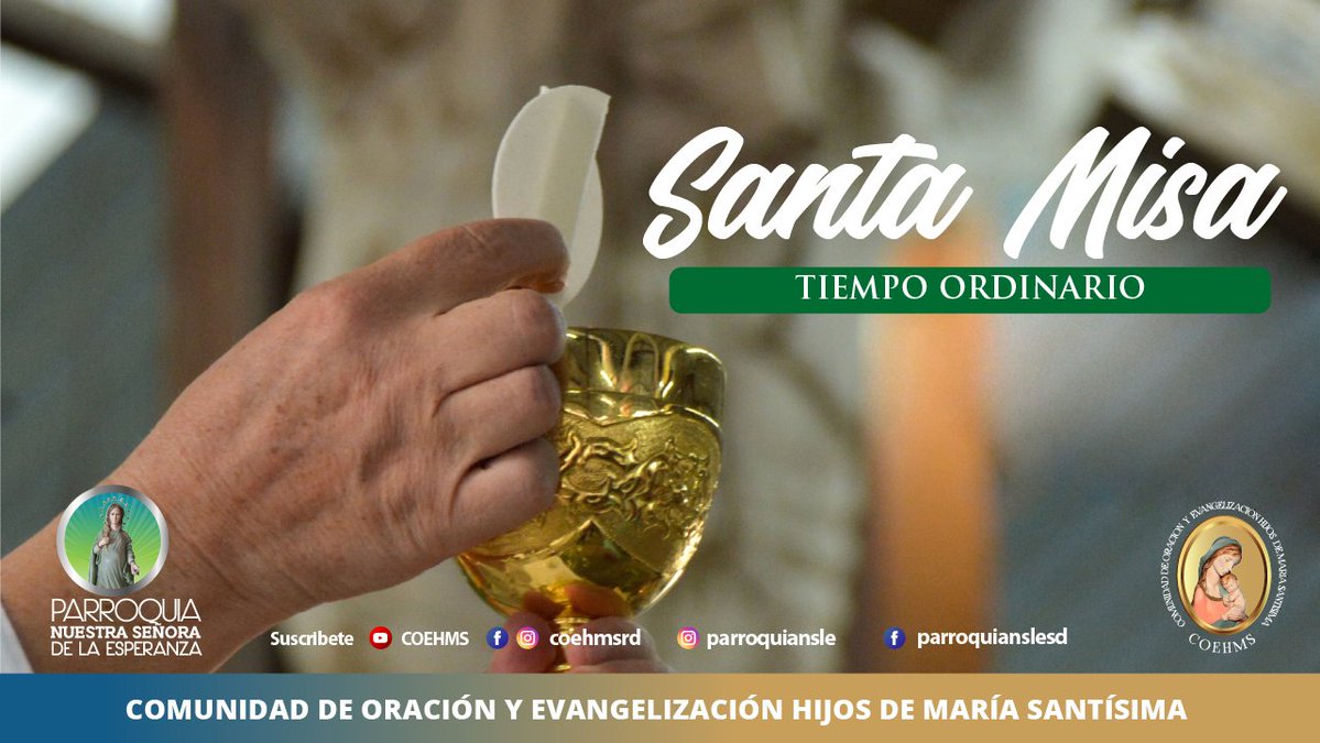 coehmsrd's tweet photo. Santa Misa, EN VIVO, a las 7:00 a.m. (Hora de Rep. Dominicana). https://t.co/ifwfurygAw https://t.co/4djPgfrXmf