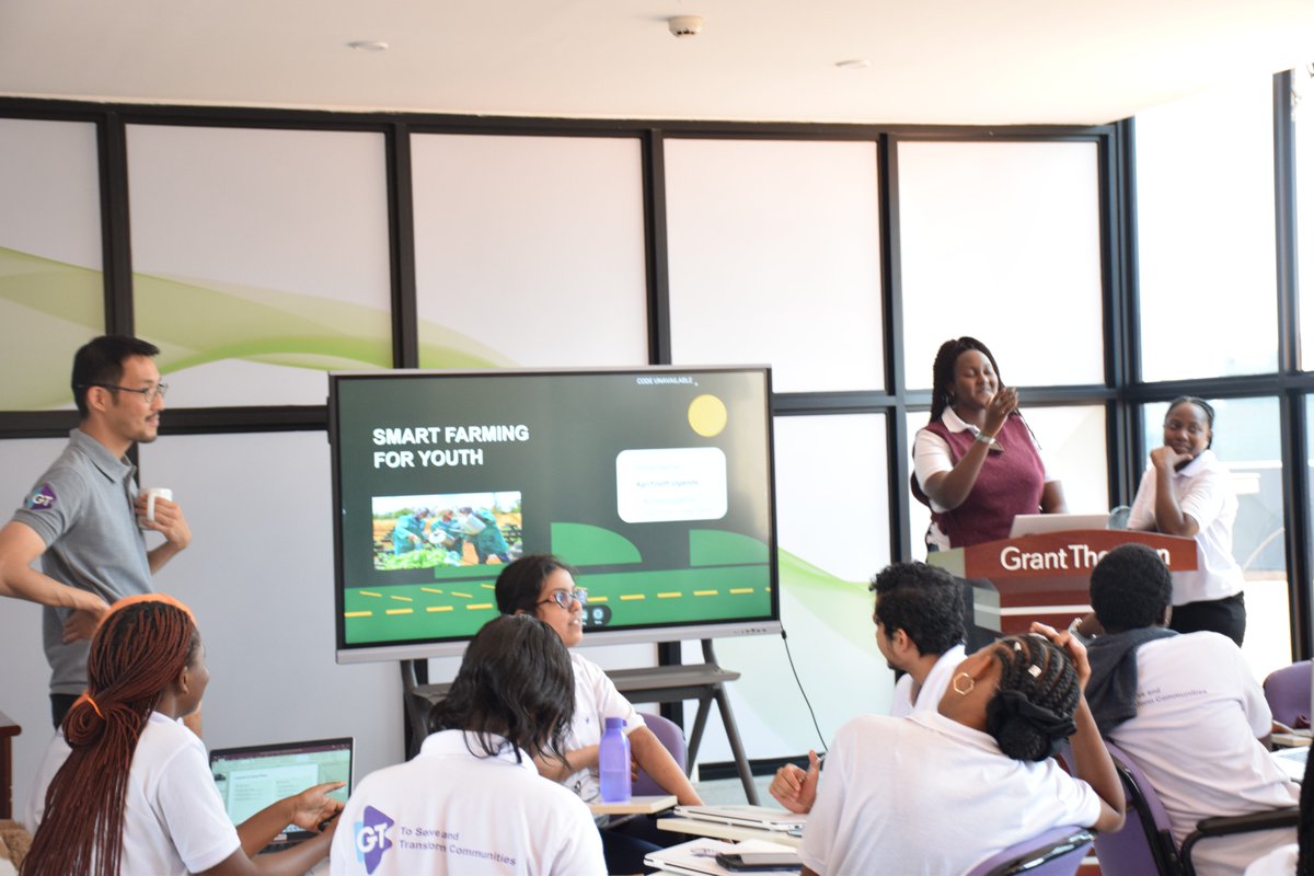GtUganda's tweet photo. Our sessions with the 6th cohort of the Practical Skills Development Academy are still on. Last week, our marketing and communications expert Hiroaki Uchida took the class through myriads of practical sessions in computer applications. https://t.co/mKwzPINdY1