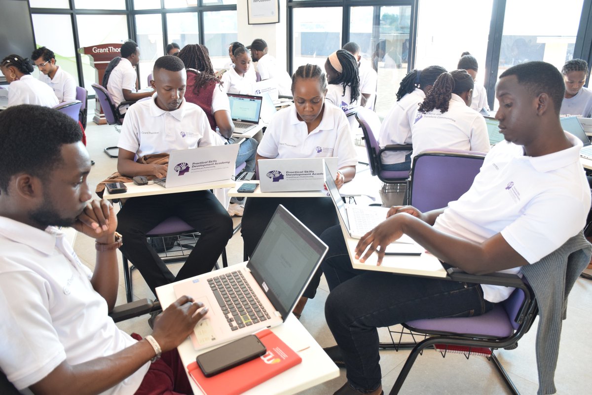 GtUganda's tweet photo. Our sessions with the 6th cohort of the Practical Skills Development Academy are still on. Last week, our marketing and communications expert Hiroaki Uchida took the class through myriads of practical sessions in computer applications. https://t.co/mKwzPINdY1