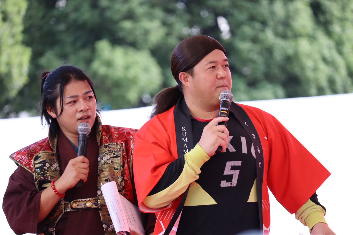 askymg53's tweet photo. #ちくワン と
#しゃかりき と南条さま 

#城下町くまもと復興応援市 
#熊本城おもてなし武将隊 

📷⟡.· 2026-10-03 𝚂𝚊𝚝.
#花畑広場 https://t.co/MoHzpXLfXt