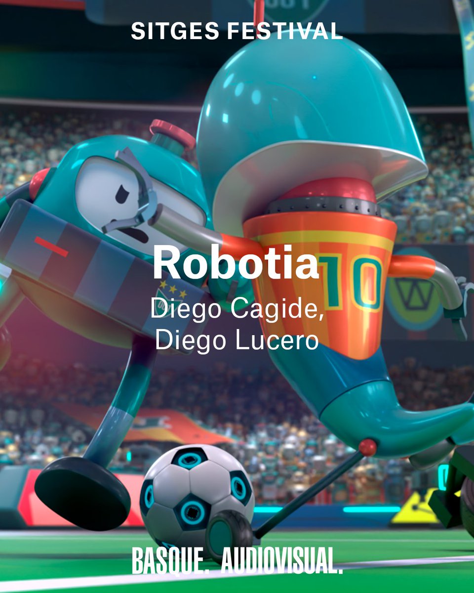 BasqueAvisual's tweet photo. Oficial Fantàstic Competició  

➖ ‘Saltpeter’, by Norma Vila 
➖ ‘The Daughters’, by Daniel Romero  

Oficial Fantàstic Competició – Curts  

➖ ‘Hunger’, by Imanol Ortiz López  

Sitges Family – Kids en Acció  

➖ ‘Robotia’, by Diego Cagide and Diego Lucero https://t.co/zKNDa8YZiz