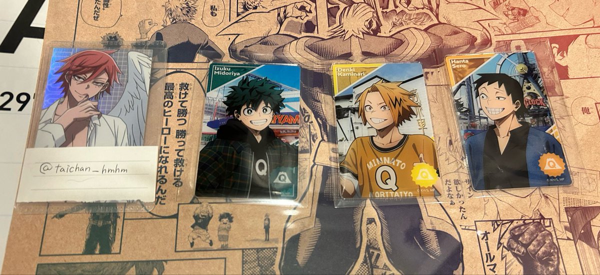 taichan_hmhm's tweet photo. 【交換】僕のヒーローアカデミア ヒロアカ 富士急 ハイランド アクリルカード アクカ

譲：緑谷 瀬呂 上鳴

求：爆豪or定価+送料

緑谷交換優先
買い取りの場合瀬呂、上鳴含むお取引できる方 https://t.co/dgVvhwRNZ9