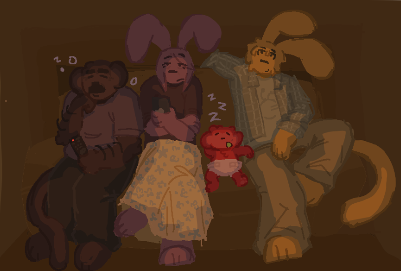 LumiFlowEPITAPH's tweet photo. #toonturftober26 DAY 5!! HOME is where the heart is.. and it looks like there's no more space left for a 5th person in the house >_> @cosmicmircowav_  hi molly down there https://t.co/z1ne1I5X98