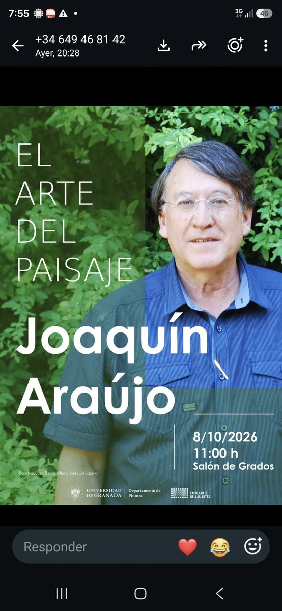 joaquinaraujo's tweet photo. Por si os apetece acercaros. https://t.co/bhi6OZot3b