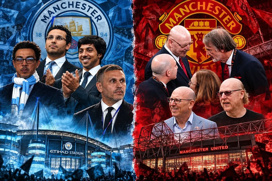 FootballFunnys's tweet photo. "Man City’s owners invested heavily, grew the club into a global powerhouse and poured huge amounts into the regeneration of Manchester… yet somehow that’s seen as the problem. 🤔

Meanwhile, Man United have spent years carrying enormous debt while money has continued to leave the club, and apparently that model is perfectly acceptable.

One ownership puts money in. The other has seen money going out.

Yet somehow we’re supposed to believe the first one is what’s wrong with modern football."

Make it make sense. 😂

Premier League football in a nutshell. 👀